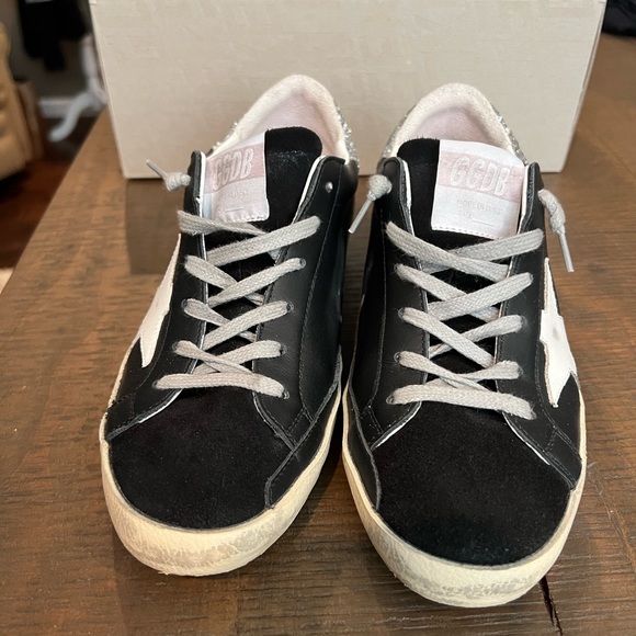 Golden Goose Super Star, classic suede toe, glitter heel - size 36 - Picture 3 of 9